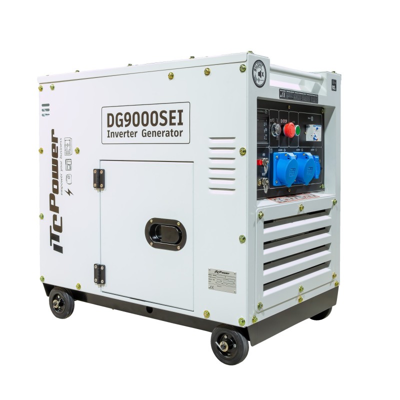 Generator Curent Inverter Diesel Monofazat ITC Power DG9000SEi 6.5 kW — PMG Sine Pur