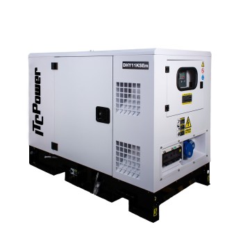 Generator Diesel Industrial Insonorizat ITC Power DG11KSEm 11 kW — Motor Hyundai, 1500 RPM, Racit Apa