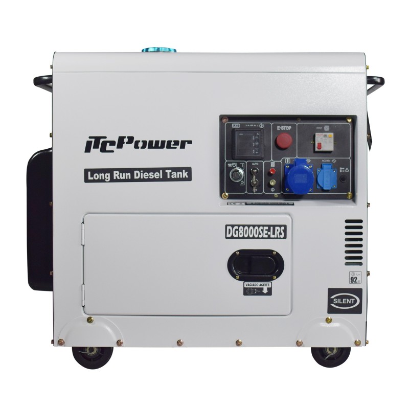 Generator Diesel Solar Backup ITC Power DG8000SE-LRS 6.3 kW — Rezervor 28L, 22 Ore Autonomie