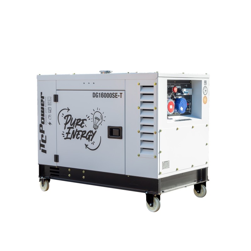 Generator Diesel Trifazat ITC Power DG16000SE-T 16.3 kVA Full Power — Motor 20.4 HP, Rezervor 46L