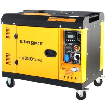 Generator insonorizat Stager YDE8600TA-TA3 V2, 7.5kVA, DualPower 230-400V, diesel, 3000rpm, pornire electrica