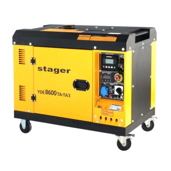 Generator insonorizat Stager YDE8600TA-TA3 V2, 7.5kVA, DualPower 230-400V, diesel, 3000rpm, pornire electrica
