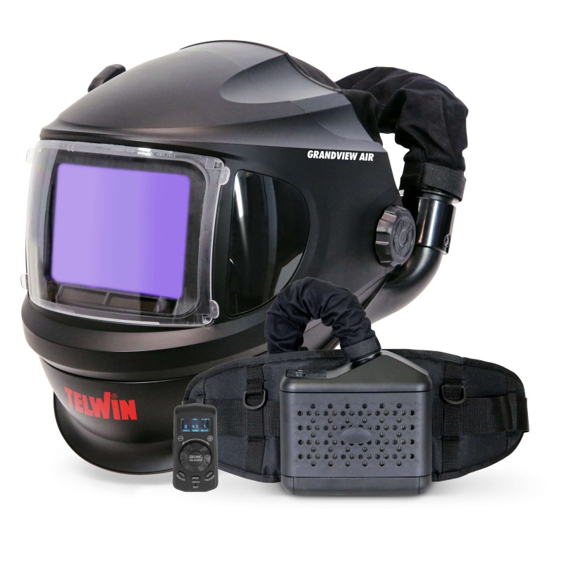 GRANDVIEW AIR PAPR - Masca de sudura automata Telwin, cu sistem respirator purificator de aer