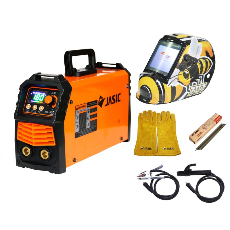 Pachet ARC 180 LED SYNERGIC - Aparat de sudura invertor Jasic