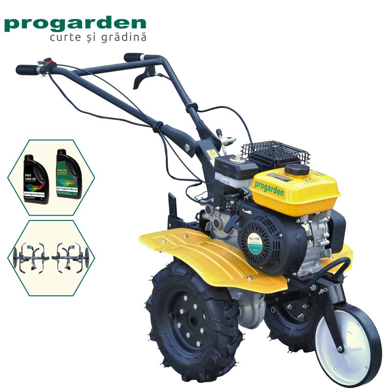 ProGARDEN Pachet Campo 703 Motocultor 7CP + 2L Ulei