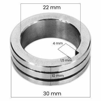 Rola antrenare cu pana pentru sarma aluminiu 0.8- 1.0 mm cod.10055166
