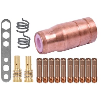 Set 16 consumabile pentru pistolet fara euroconector MIG MAG 150A, Intensiv