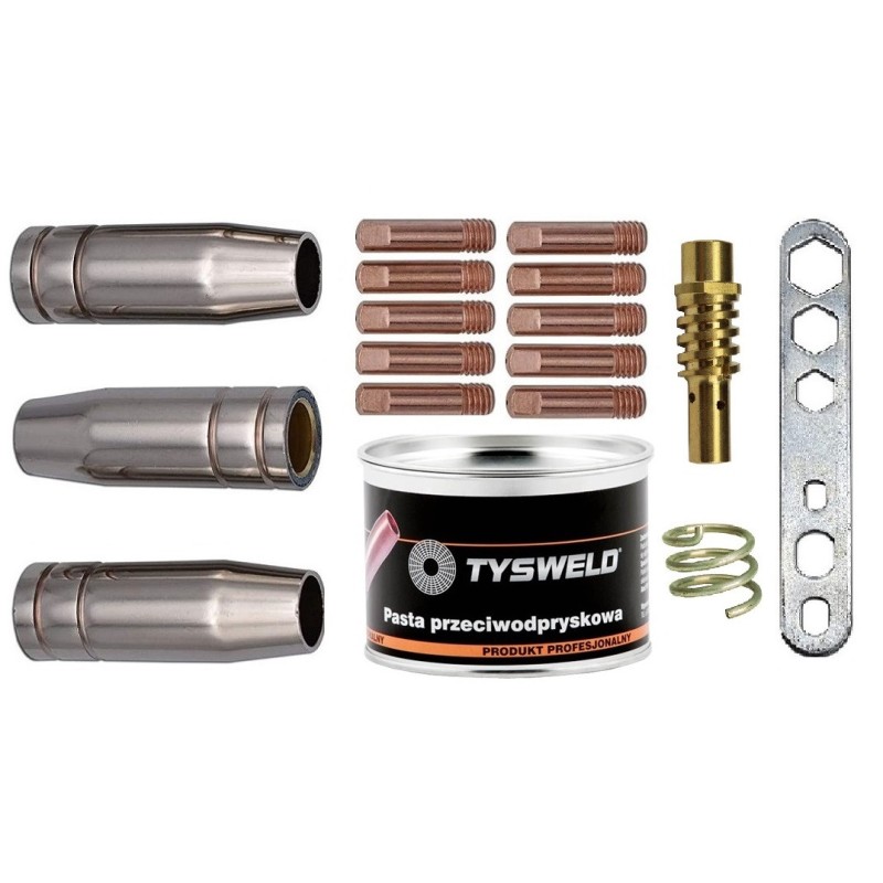 Set 17 consumabile cu pasta MIG MAG 150A