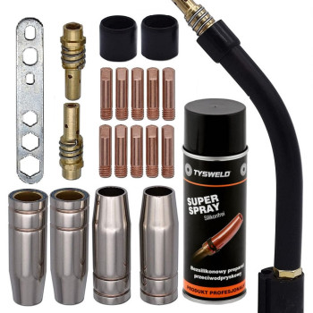 Set 21 consumabile pentru pistolet MIG MAG 150A