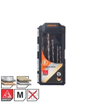 Set burghie multifunctionale 4-10 mm, 5 piese