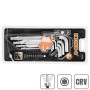 Set chei hexagonale L cu bila 9buc lungime 1.5-10mm CRV