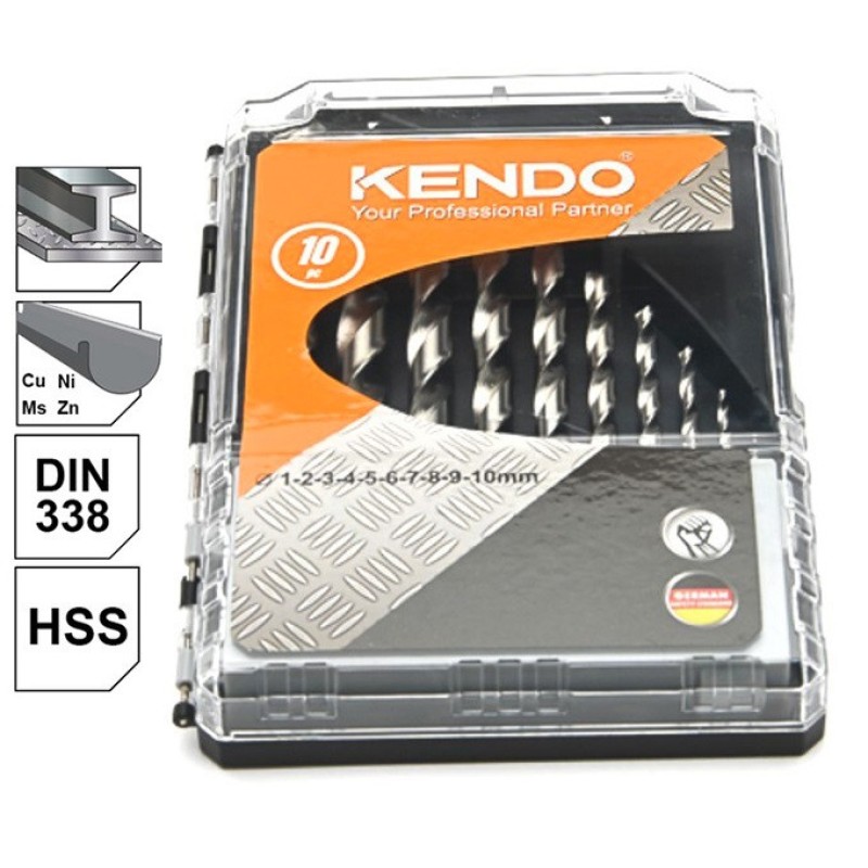 Set de burghie elicoidale pentru metal, HSS, 1-10 mm