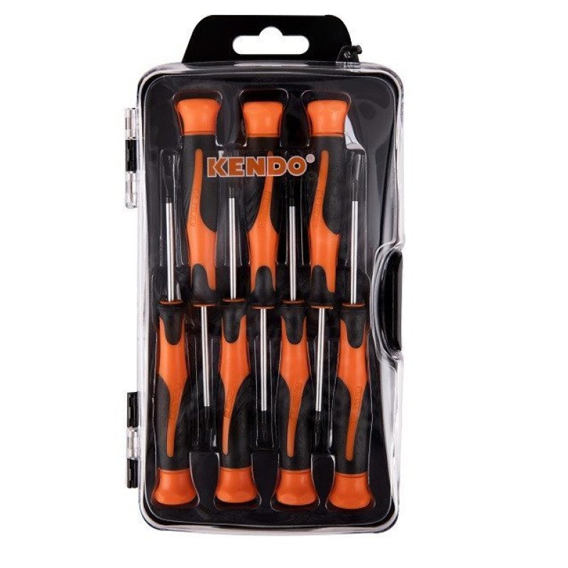 Set de surubelnite de precizie 7 bucati (maner de cauciuc)