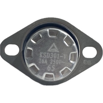 Termostat bimetal 65°C 250V 16A
