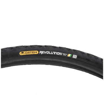 Anvelopa bicicleta 28X1-5/8X1-3/8", ETRTO 37-622, model REVOLUTION, negru, profil Street