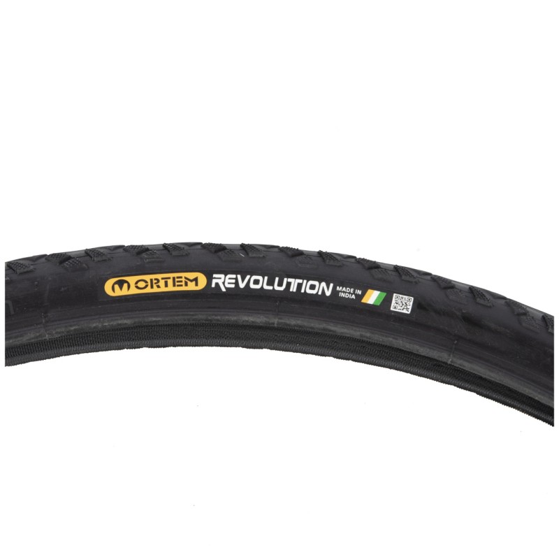 Anvelopa bicicleta 28X1-5/8X1-3/8", ETRTO 37-622, model REVOLUTION, negru, profil Street