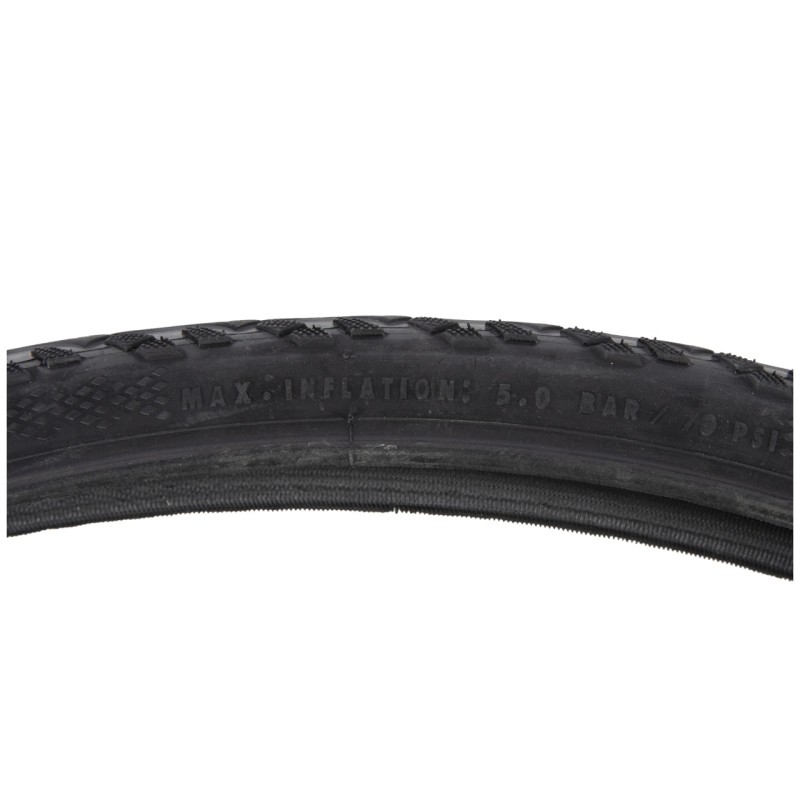 Anvelopa bicicleta 28X1-5/8X1-3/8", ETRTO 37-622, model REVOLUTION, negru, profil Street