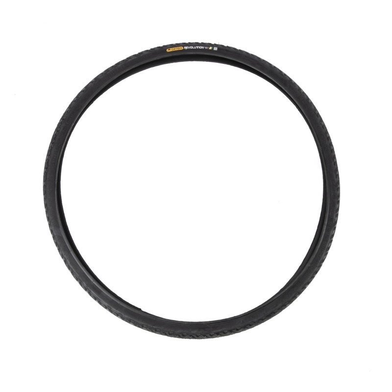 Anvelopa bicicleta 28X1-5/8X1-3/8", ETRTO 37-622, model REVOLUTION, negru, profil Street