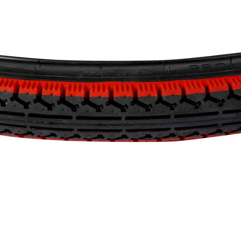 Anvelopa bicicleta 28x1.75", ETRTO 47-622, model M-1400, negru/rosu, profil Street