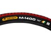 Anvelopa bicicleta 28x1.75", ETRTO 47-622, model M-1400, negru/rosu, profil Street