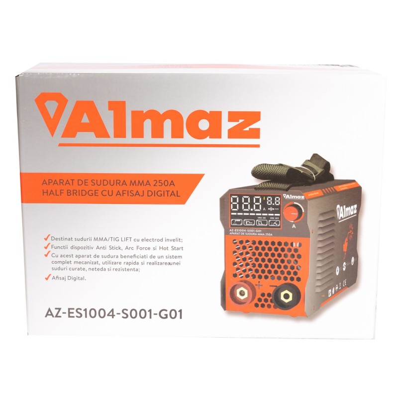 Aparat sudura Almaz, MMA, intensitate maxima 250A, afisaj digital