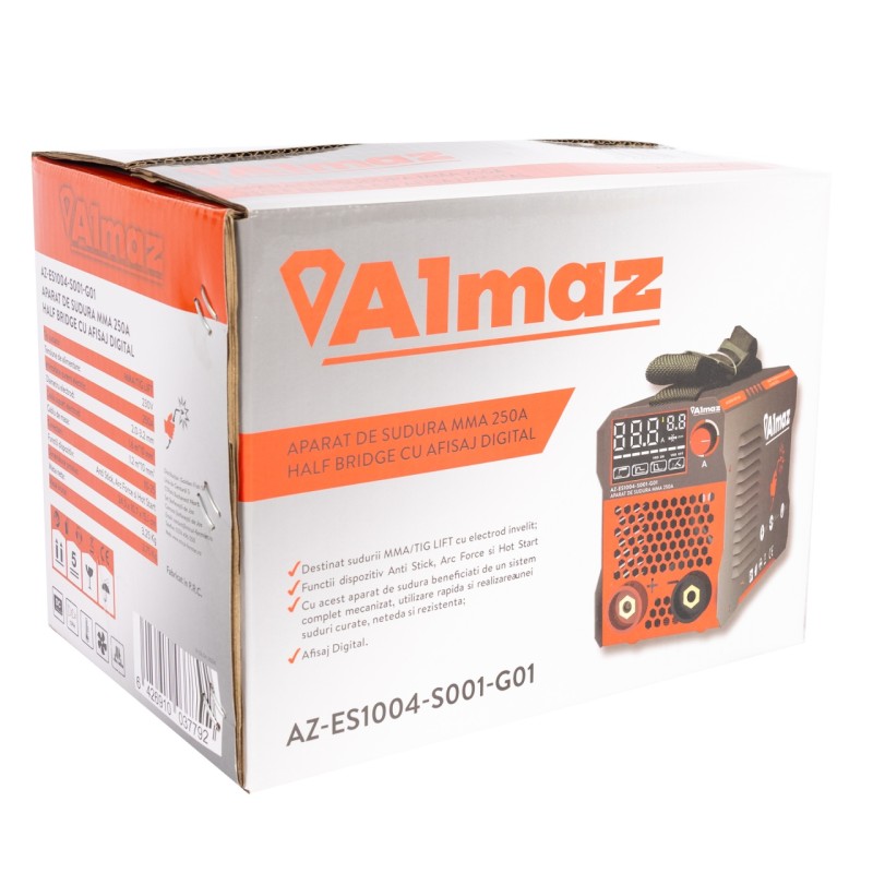 Aparat sudura Almaz, MMA, intensitate maxima 250A, afisaj digital