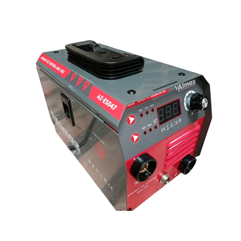 Aparat sudura Almaz, MMA+LiftTIG+FCAW(doar sudura sarma flux), intensitate maxima 180A, afisaj digital