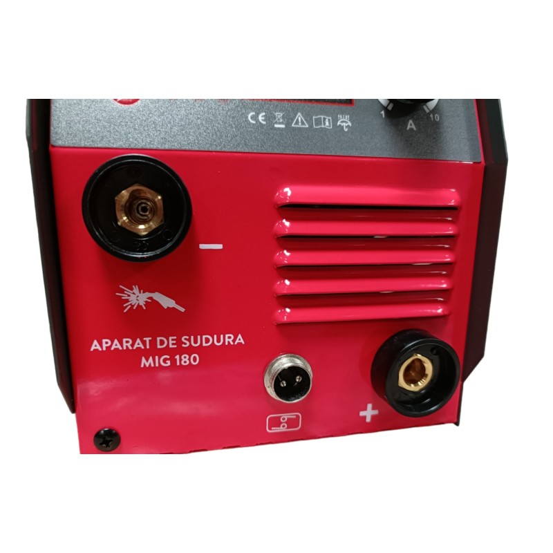 Aparat sudura Almaz, MMA+LiftTIG+FCAW(doar sudura sarma flux), intensitate maxima 180A, afisaj digital