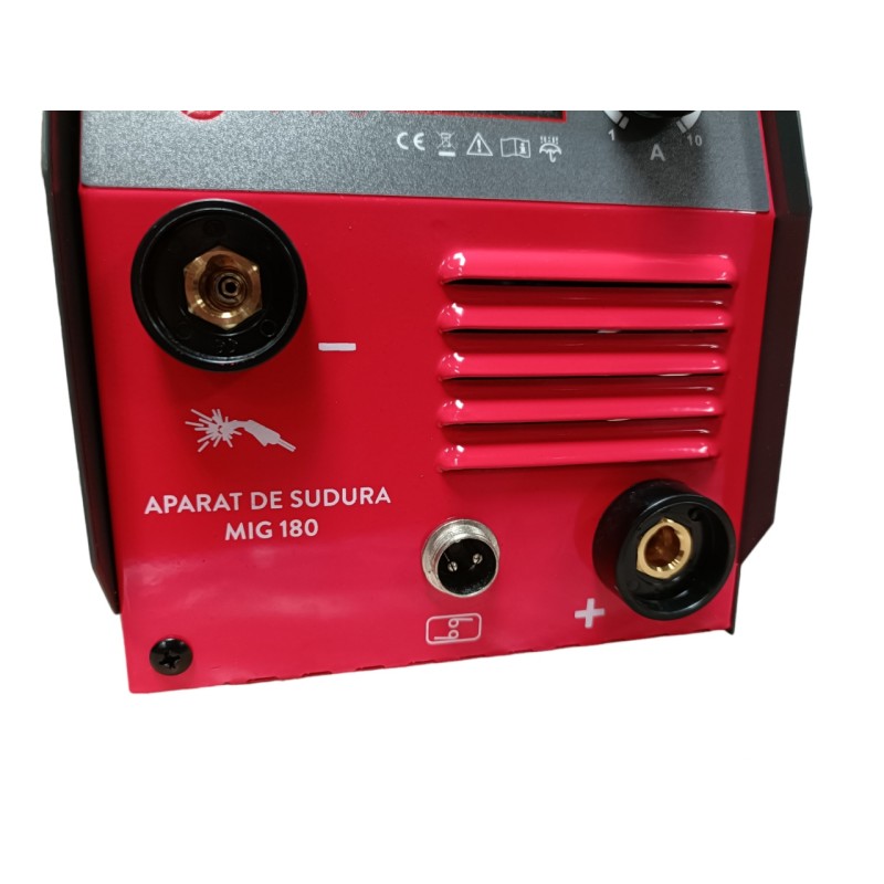 Aparat sudura Almaz, MMA+LiftTIG+FCAW(doar sudura sarma flux), intensitate maxima 180A, afisaj digital