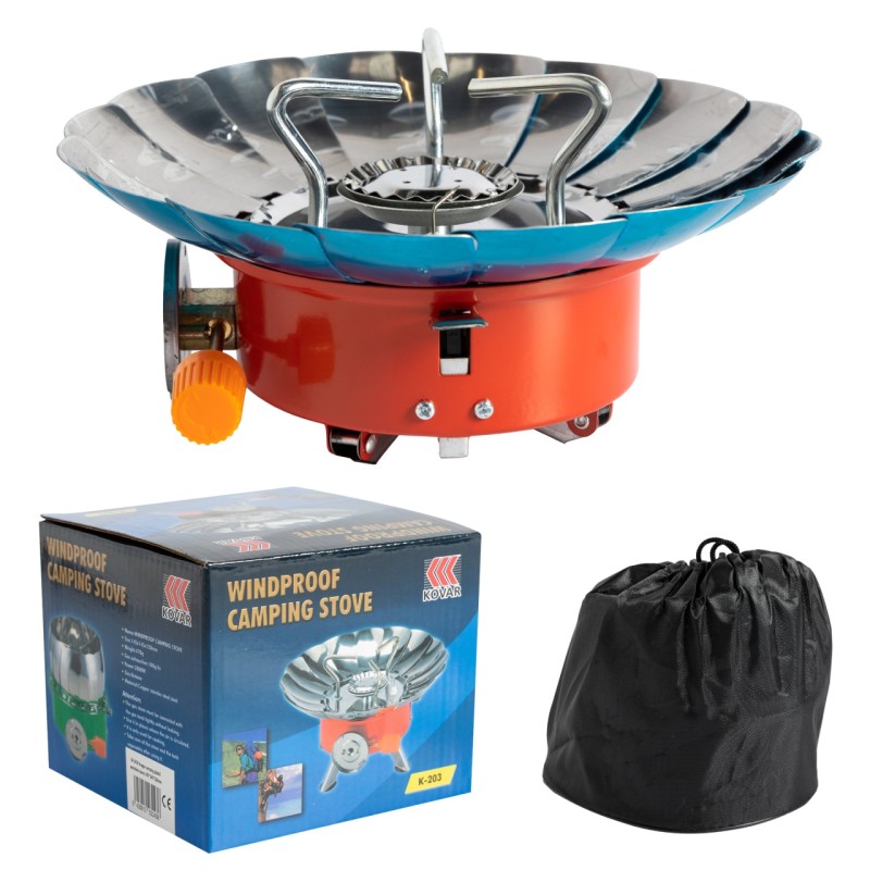 Aragaz camping pliabil aprindere piezo 145*145*120