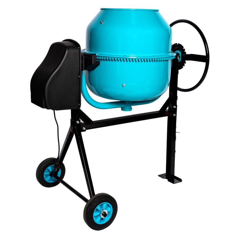 Betoniera Detoolz 160L, 1000W, cu roti si coroana de fonta