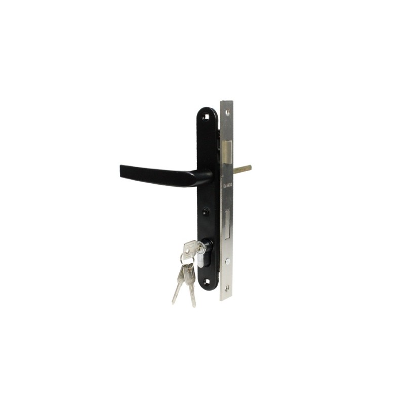 Broasca cu butuc si silduri NEAGRA pentru usa (yala)