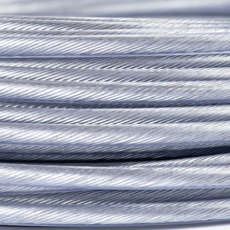 Cablu otel zincat Micul Fermier, plastifiat, diametru 3-4.5mm, lungime 25m