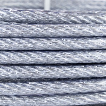 Cablu otel zincat Micul Fermier, plastifiat, diametru 5-6.5mm, lungime 25m