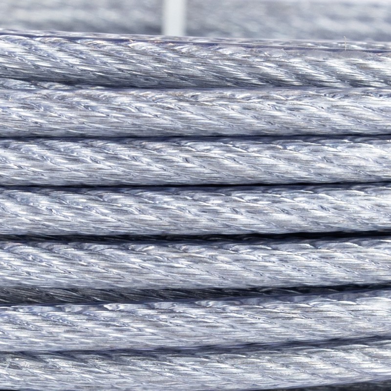 Cablu otel zincat Micul Fermier, plastifiat, diametru 5-6.5mm, lungime 25m