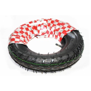 Cauciuc + camera Micul Fermier 3.50-8, profil floare, premium