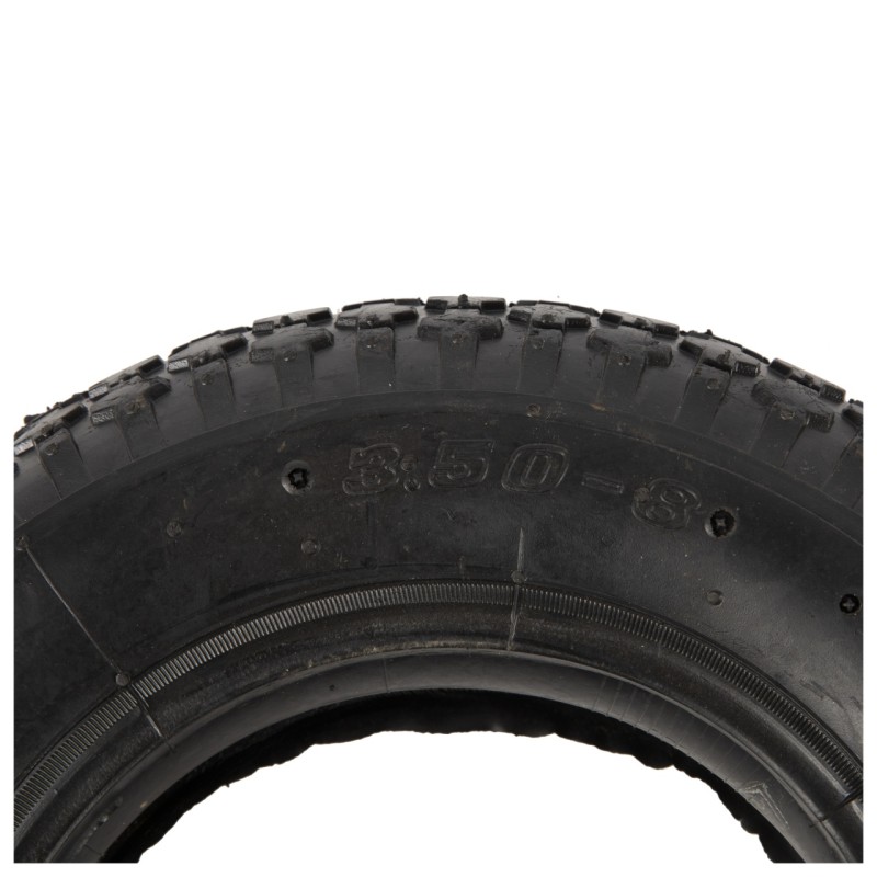 Cauciuc + camera Micul Fermier 3.50-8, profil floare