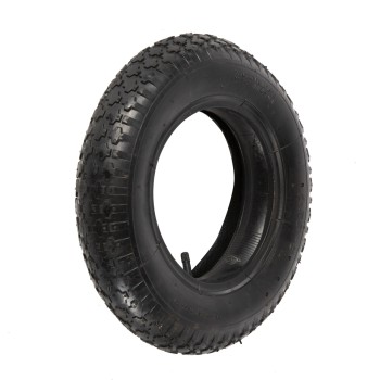 Cauciuc + camera Micul Fermier 3.50-8, profil floare