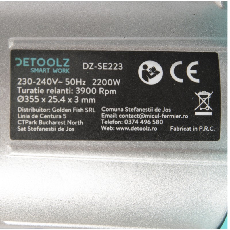 Circular debitat metal 2200W 3900rpm