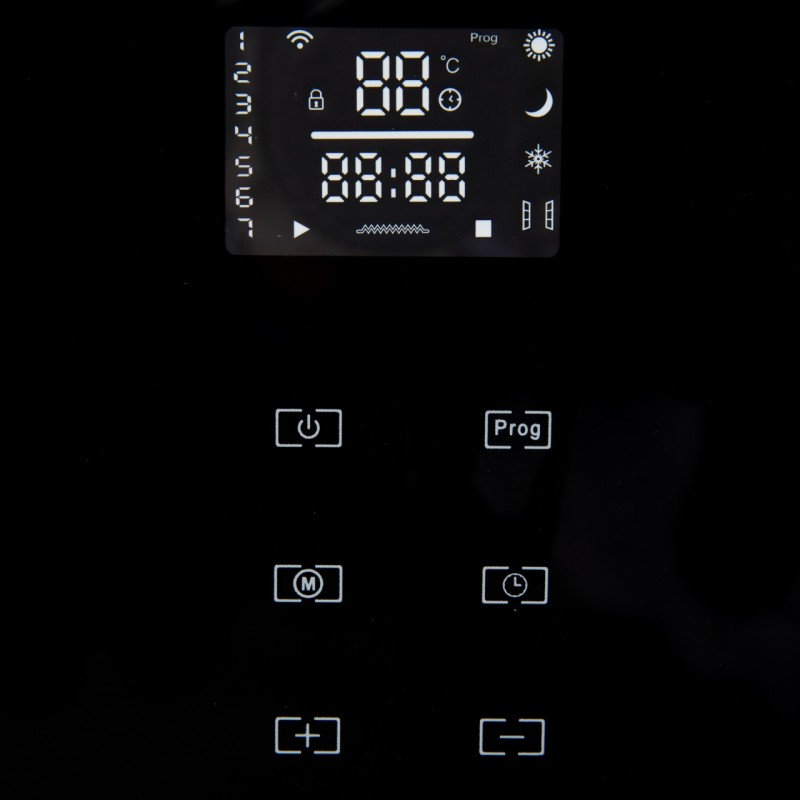 Convector electric 1000W/2000W, negru