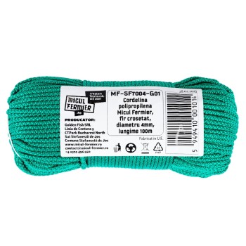 Cordelina polipropilena Micul Fermier, fir crosetat, diametru 4mm, lungime 100m
