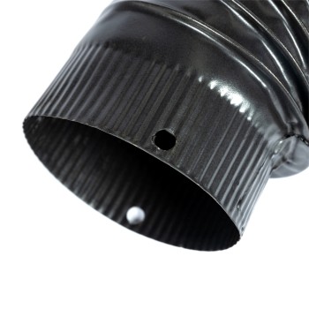 Cot pentru soba pe lemne, 90?, 120mm, Gri mat