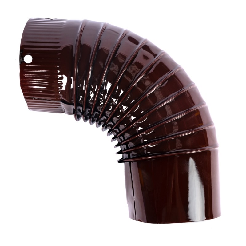 Cot pentru soba pe lemne, 90?, 120mm, Maro