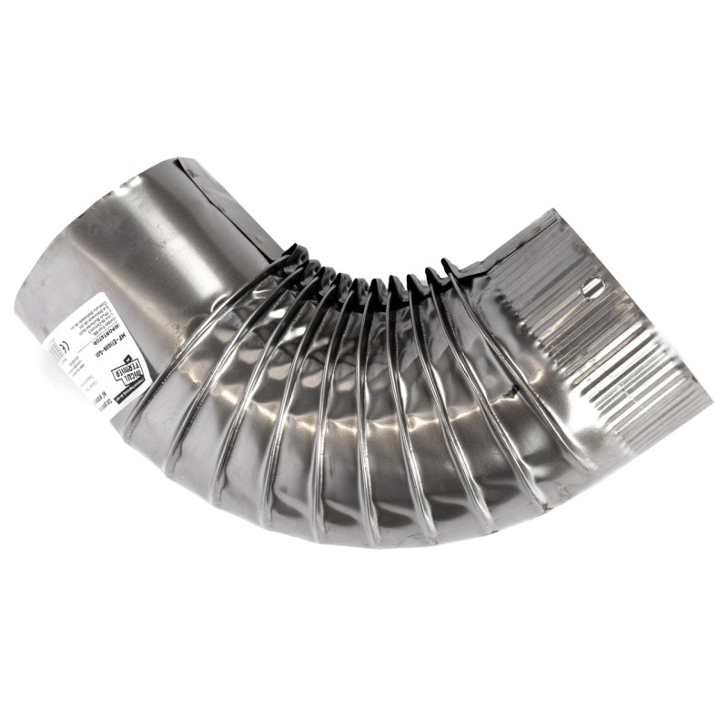 Cot pentru soba pe lemne, 90?, 120mm, Zincat