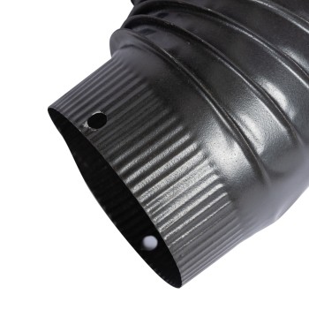 Cot pentru soba pe lemne, 90?, 130mm, Gri mat