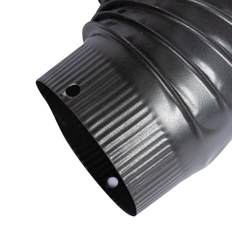 Cot pentru soba pe lemne, 90?, 130mm, Gri mat