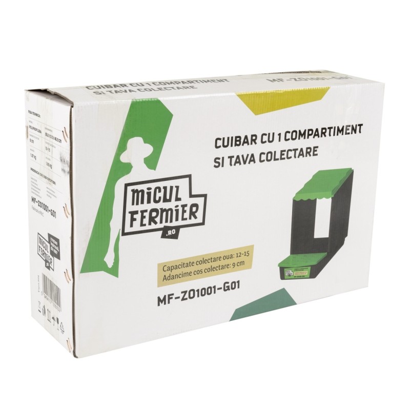 Cuibar Micul Fermier, 1C, cu tava de colectare