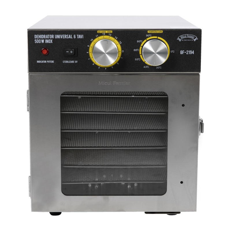 Deshidrator universal 6 tavi 500W INOX