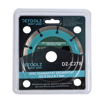 Disc diamantat segmentat 125x22.2x7mm