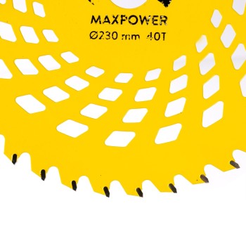 Disc motocositoare 40T Vidia, 230 x 25.4 x 2 mm, MaxPower